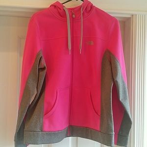 North Face zip up hooded jacket